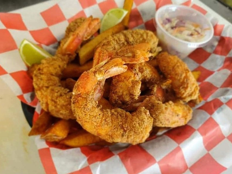 Pescado KW royal red shrimp basket